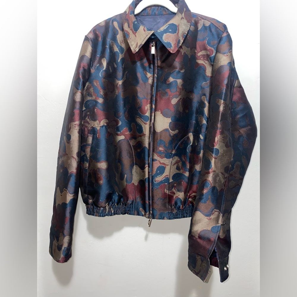 AUTHENTIC CHRISTIAN DIOR x PETER DOIG BURGUNDY CAMO JACKET and pants 💎 SIZE 56
